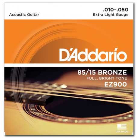 D'ADDARIO EZ900 85/15 BRONZE EXTRA LIGHT (10-50)