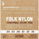 D'ADDARIO EJ33 FOLK NYLON 80/20 Bronze Ball End Clear Treble