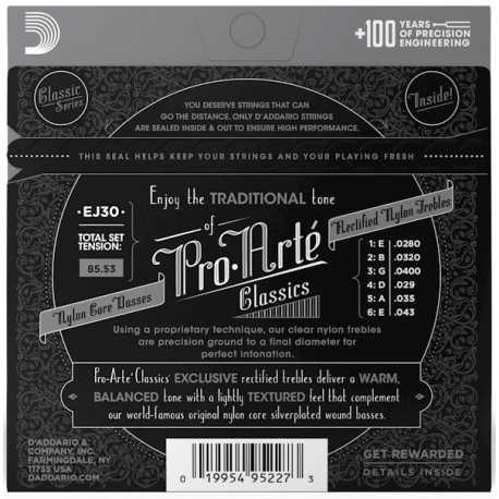 D'ADDARIO EJ30 PRO-ARTE RECTIFIED NORMAL TENSION