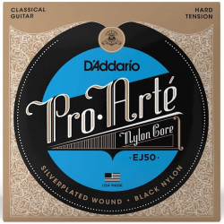 D'ADDARIO EJ50 PRO ARTE BLACK NYLON HARD TENSION