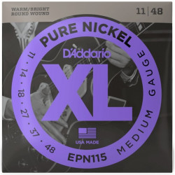 D'ADDARIO EPN115 XL PURE NICKEL BLUES/JAZZ ROCK (11-48)