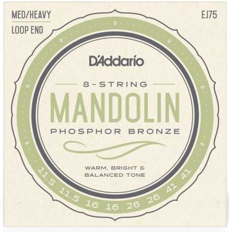 D'ADDARIO EJ75 Mandolin Phosphor Bronze Medium/Heavy (11.5-41)