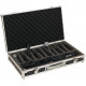 ROCKCASE RC 23210 B - Standard Line - Microphone Flight Case for 10 Microphones