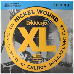D'ADDARIO EXL110+ XL NICKEL WOUND REGULAR LIGHT PLUS (10.5-48)