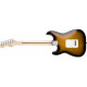 SQUIER by FENDER STRATOCASTER PACK LR BROWN SUNBURST GIG BAG 10G - 230V EU