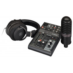 YAMAHA AG03MK2 LSPK Live Streaming Pack (Black)