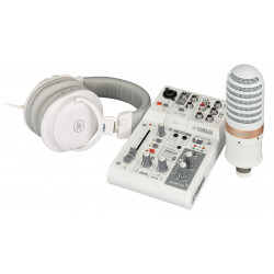 YAMAHA AG03MK2 LSPK Live Streaming Pack (White)