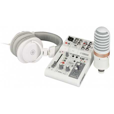 YAMAHA AG03MK2 LSPK Live Streaming Pack (White)