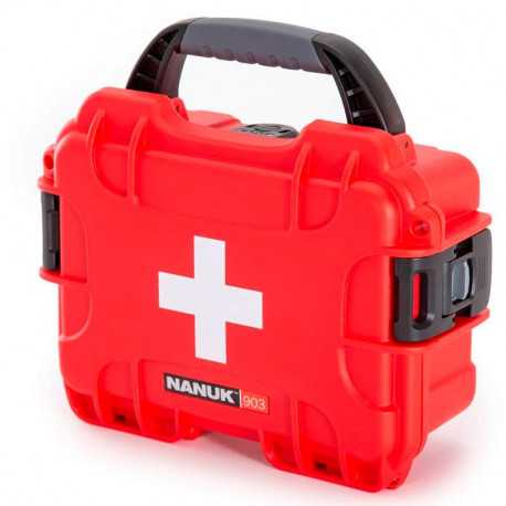 NANUK CASE 903 FIRST AID LOGO RED