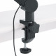 GATOR FRAMEWORKS GFWMICBCBM4000 Professional Desktop Mic Boom Stand with Led Light