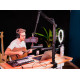 GATOR FRAMEWORKS GFW-ID-CREATORTREE ID Series All-In-One Content Creator Tree with Light, Mic & Camera Attachments