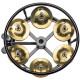 Meinl 5" Hihat Tambourine, Solid Brass Jingles (Meinl THH1B-BK)