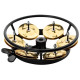 Meinl 5" Hihat Tambourine, Solid Brass Jingles (Meinl THH1B-BK)