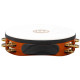 Meinl 10" Headed Wood Tambourine, Dual Row, Brass Jingles (Meinl TAH2B-AB)
