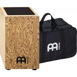 Meinl String Cajon, Makah Burl Frontplate with Bag (Meinl CAJ3MB-M+BAG)