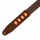 LEVY'S MC2PH-BRN 2″ Brown Cotton Pick Holder Guitar strap