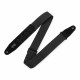 LEVY'S MC2PH-BLK 2″ Black Cotton Pick Holder Guitar strap