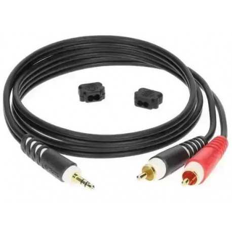 KLOTZ AY7 Y-CABLE STEREO MINI JACK - RCA BLACK 3 M