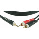 KLOTZ AY7 Y-CABLE STEREO MINI JACK - RCA BLACK 3 M