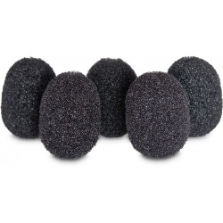 RYCOTE LAVALIER FOAMS BLACK 1 PACK OF 5