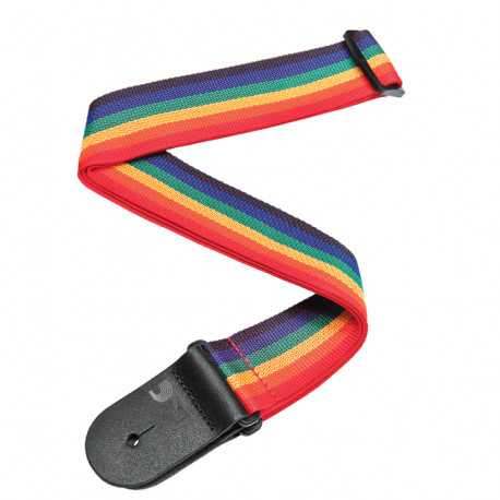 D'addario PWS110 Polypro Guitar Strap (Rainbow)