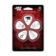 D'addario (Planet Waves) Joe Satriani Signature Guitar Picks, White (Medium Gauge)
