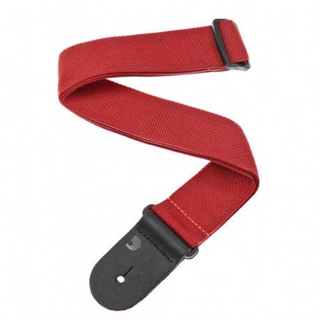 D'addario PWS101 Polypro Guitar Strap (Red)