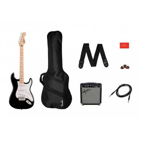 SQUIER by FENDER SONIC STRATOCASTER PACK MN BLACK