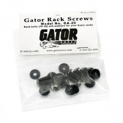 GATOR GA20 Black Chrome Screws & Washers (10 Set)