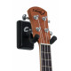 GATOR FRAMEWORKS GFW-UKE-HNGRBLK Wall Mount Ukulele/Mandolin Hanger (Black)