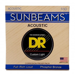 DR Strings SUNBEAM Acoustic Phosphor Bronze - Custom Light (11-50)