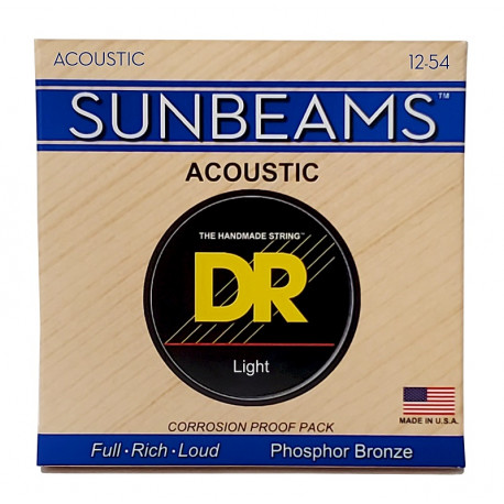 DR Strings SUNBEAM Acoustic Phosphor Bronze - Light (12-54)