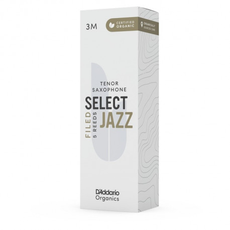 D'ADDARIO Organic Select Jazz - Tenor Sax Filed 3M - 5 Pack