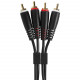 UDG SET RCA - RCA BLACK 1,5M (U97001BL)