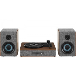 CROSLEY ARIA SHELF SYSTEM GRAY