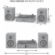 CROSLEY ARIA SHELF SYSTEM GRAY