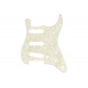 FENDER 11-HOLE MODERN-STYLE STRATOCASTER S/S/S PICKGUARDS AGED WHITE MOTO