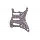 FENDER 11-HOLE MODERN-STYLE STRATOCASTER S/S/S PICKGUARDS BLACK MOTO