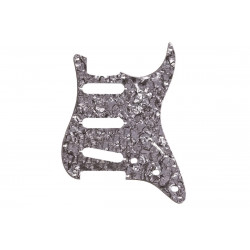 FENDER 11-HOLE MODERN-STYLE STRATOCASTER S/S/S PICKGUARDS BLACK MOTO