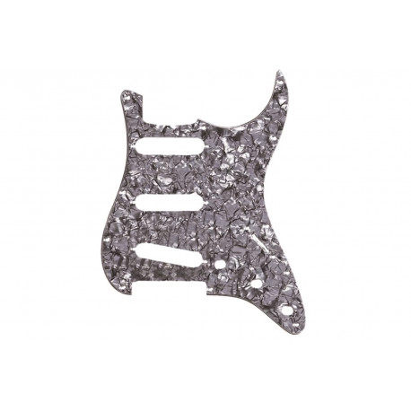 FENDER 11-HOLE MODERN-STYLE STRATOCASTER S/S/S PICKGUARDS BLACK MOTO