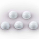 Rockboard LED Damper, Defractive Cover for bright LEDs, 5 pcs – Small