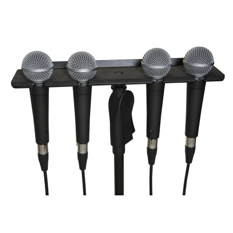 GATOR FRAMEWORKS GFW-MIC-4TRAY Multi Mic Holder Four (4) Mics