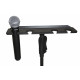 GATOR FRAMEWORKS GFW-MIC-4TRAY Multi Mic Holder Four (4) Mics
