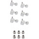 FENDER AMERICAN PRO STAGGERED STRATOCASTER/TELECASTER TUNING MACHINE SETS CHROME