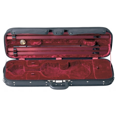 GEWA Violin Case Liuteria Maestro 4/4 (Black/Red)