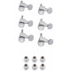 FENDER LOCKING STRATOCASTER/TELECASTER TUNING MACHINE SETS BRUSHED CHROME