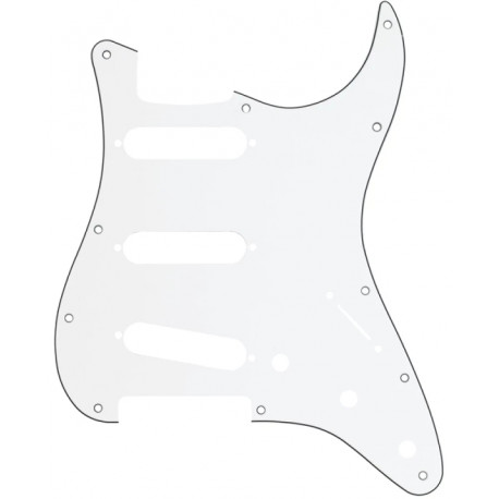 FENDER 11-HOLE MODERN-STYLE STRATOCASTER S/S/S PICKGUARDS WHITE