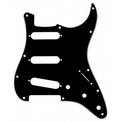 FENDER 11-HOLE MODERN-STYLE STRATOCASTER S/S/S PICKGUARDS BLACK