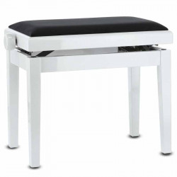 GEWA Piano Bench Deluxe White Hight Gloss (130.030)