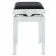 GEWA Piano Bench Deluxe White Hight Gloss (130.030)